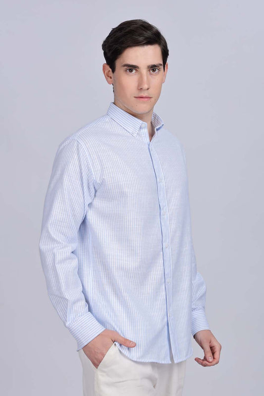 Skyblue Striped Shirt
