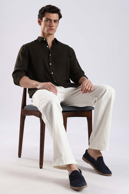 Regular fit Linen Blend Shirt