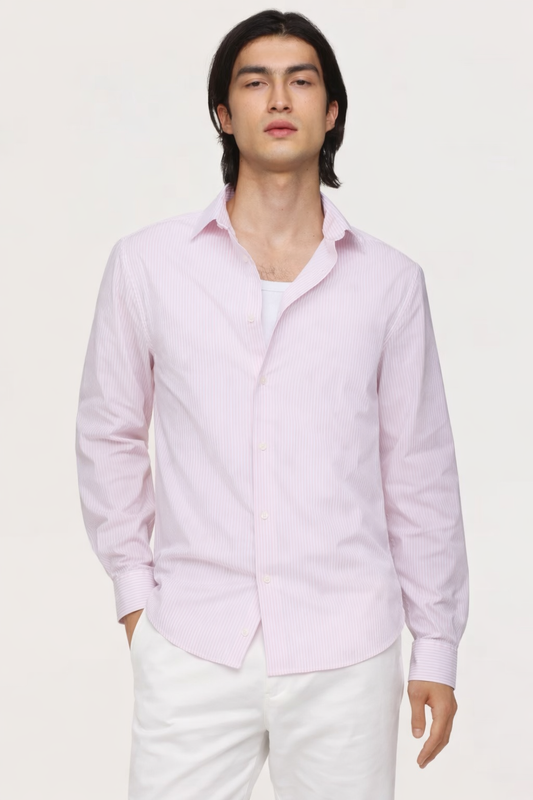 Pink Striped Shirt