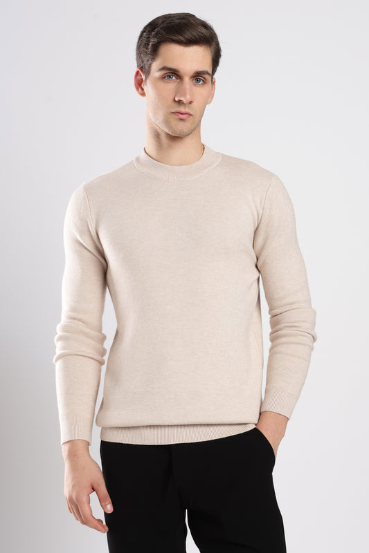 Beige FeatherSoft Comfort Sweater