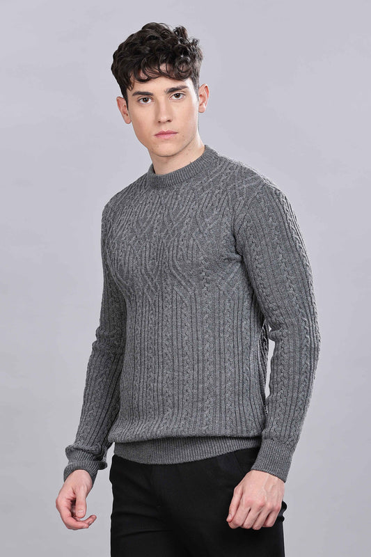 Textured Grey Sweatshirt