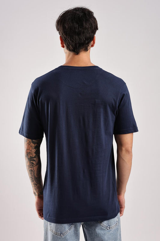 Navy Blue 100% Cotton Tshirt