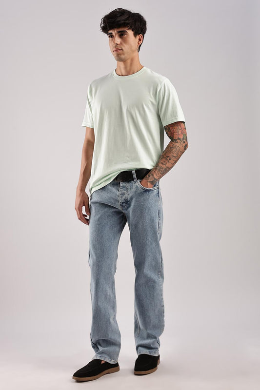 Pale Green 100% Cotton Tshirt