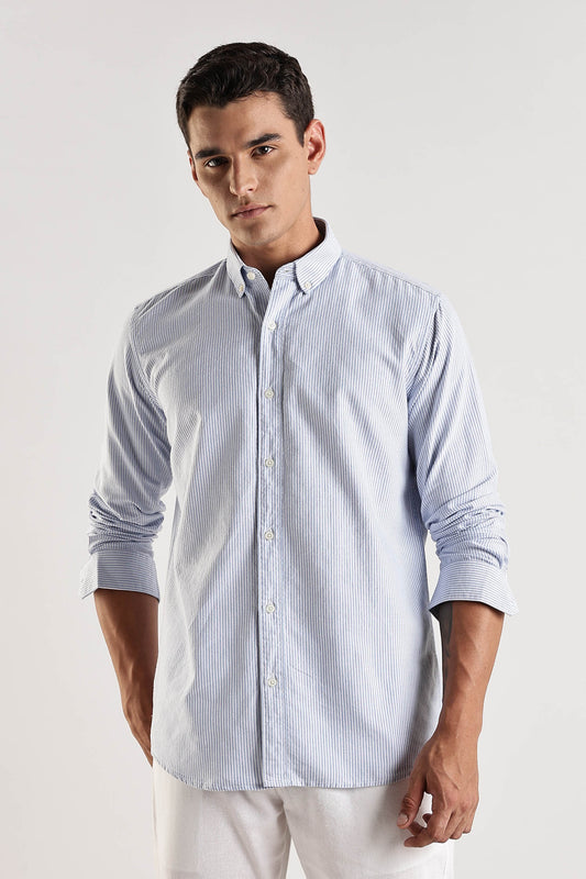 Oxford Skyblue Stripe Shirt