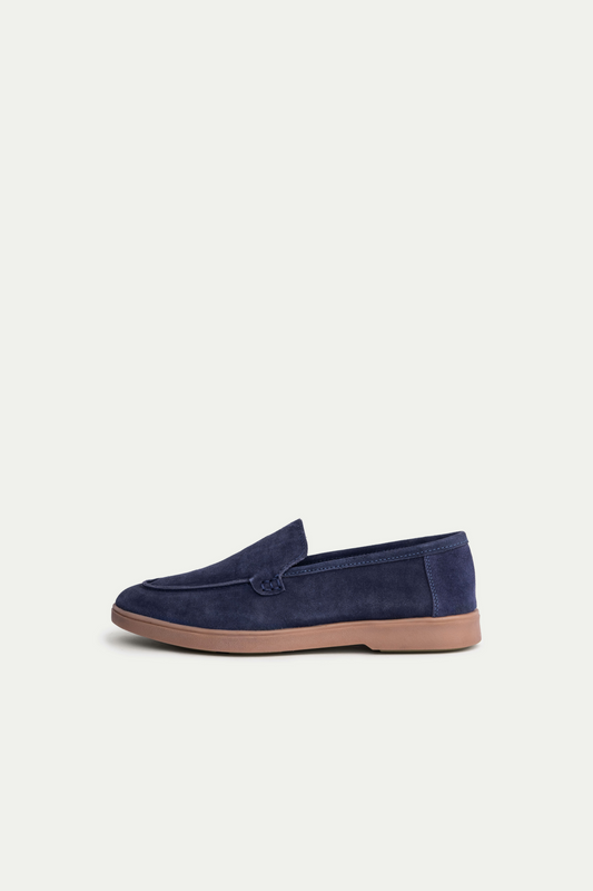 Suede Blue Loafer
