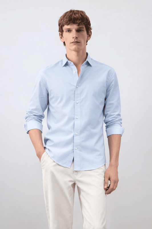 Regular Fit Blue Shirt