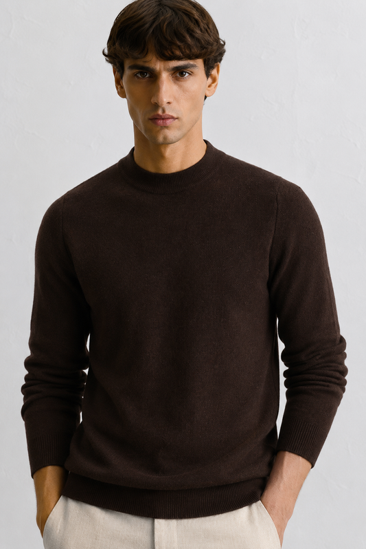 Brown FeatherSoft Comfort Sweater
