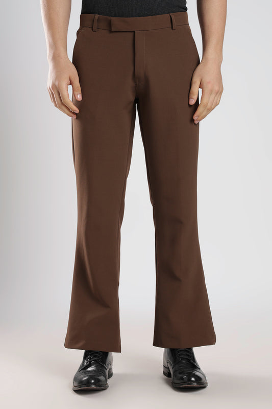 Boot Cut Brown Trousers
