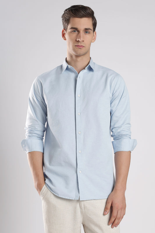 Regular Fit Blue Shirt