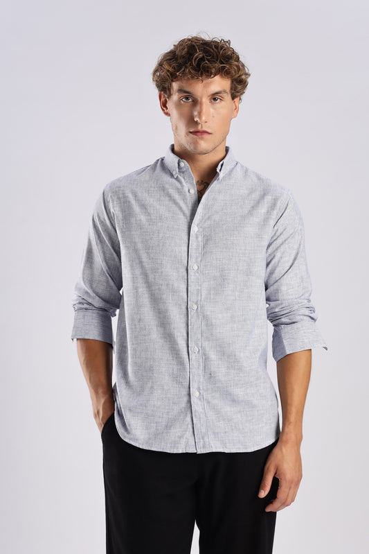 Blue thin striped shirt