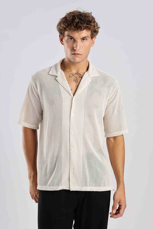 OffWhite Crochet Shirt