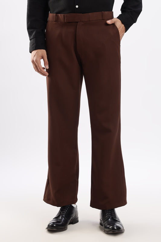 Boot Cut Dark Brown Trousers