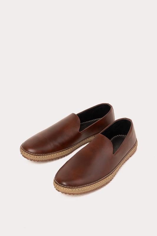 Brown Espadrille Loafers