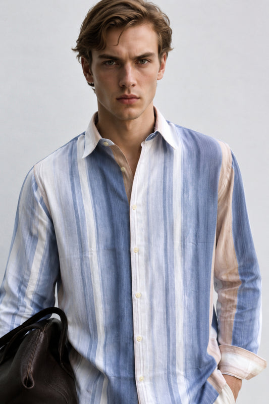 Coastal Blue Lined Shirt