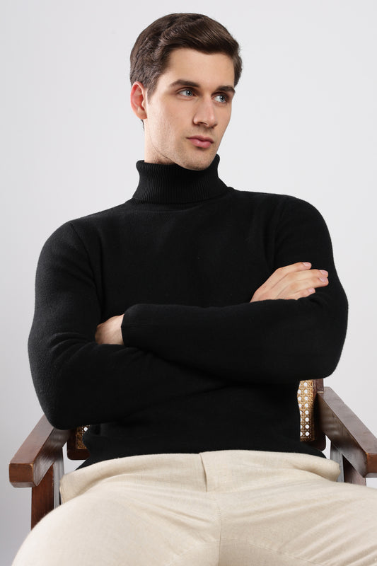 Black Feathersoft Turtleneck