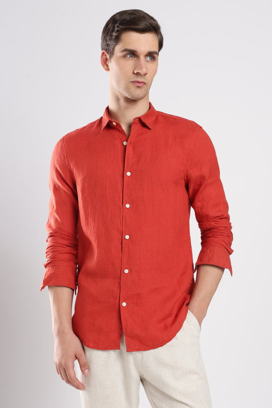 100% Linen Regular Fit Shirt