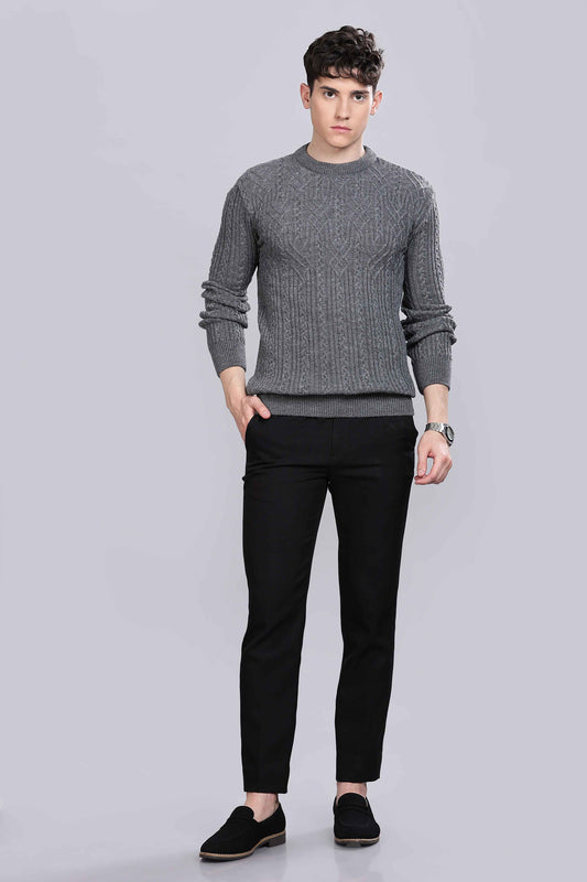 Textured Grey Sweatshirt