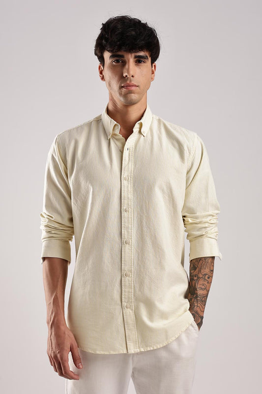 Oxford Yellow Stripe Shirt