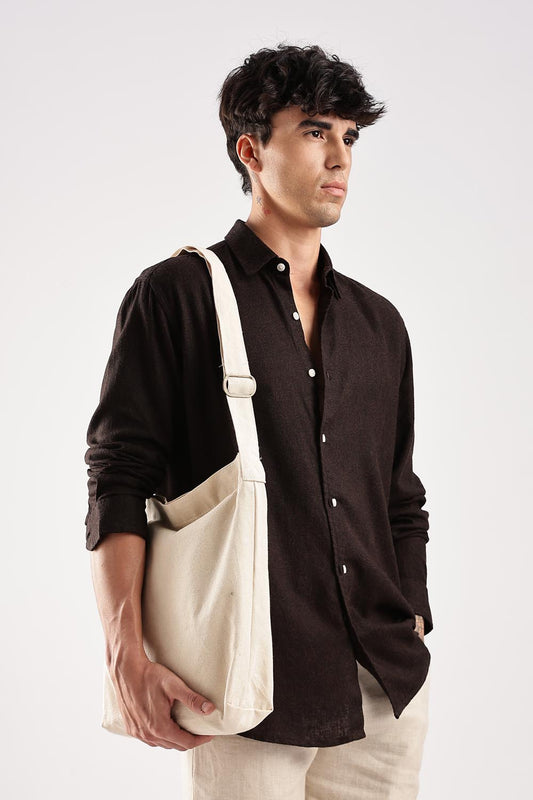 Linen Print Shirt