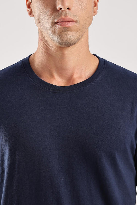 Navy Blue 100% Cotton Tshirt
