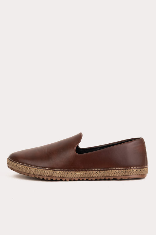 Brown Espadrille Loafers