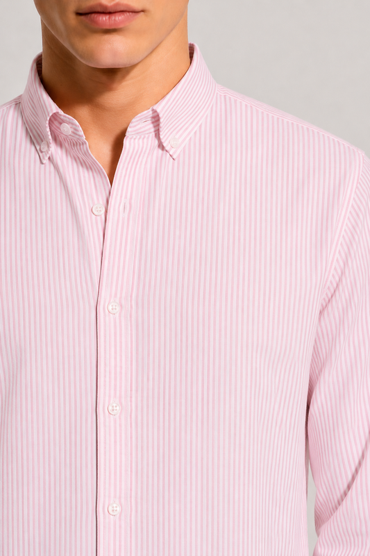 Oxford Pink Stripe Shirt