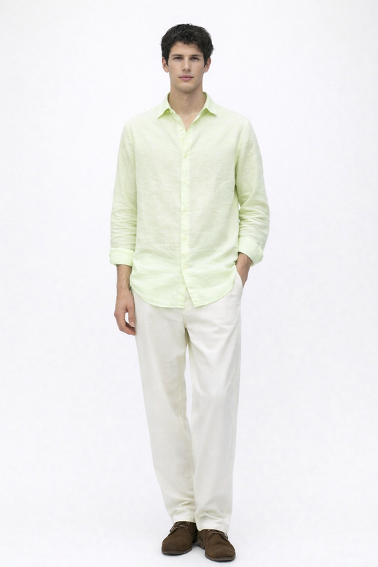 Sea Mist + Offwhite Oldmoney Linen Combo