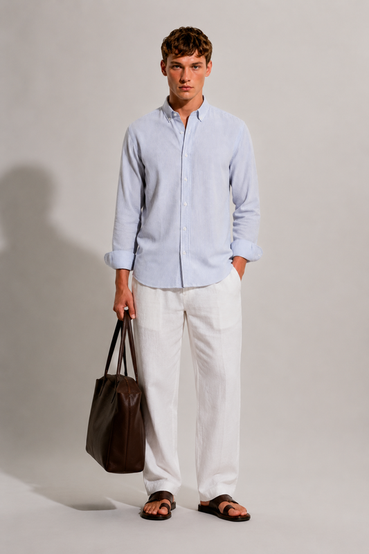 Oxford Skyblue Stripe Shirt