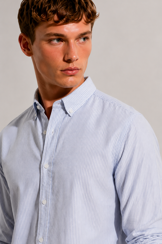Oxford Skyblue Stripe Shirt