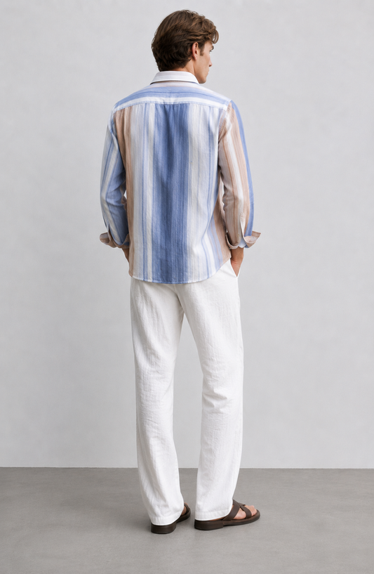 Coastal Blue Lined Shirt