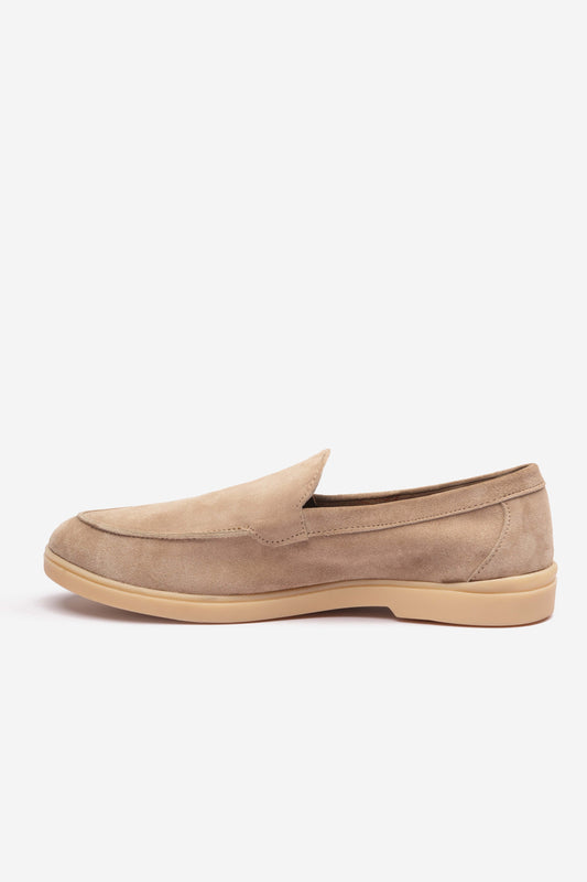 Suede Ivory Loafers