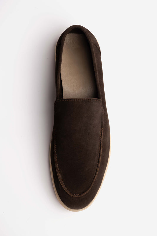 Suede Brown Loafers