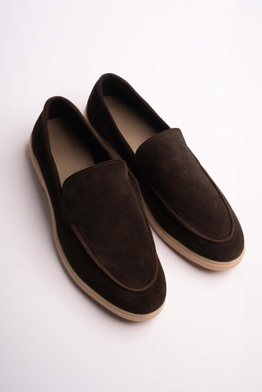 Suede Brown Loafers