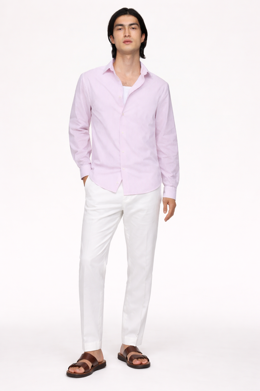 Pink Striped Shirt