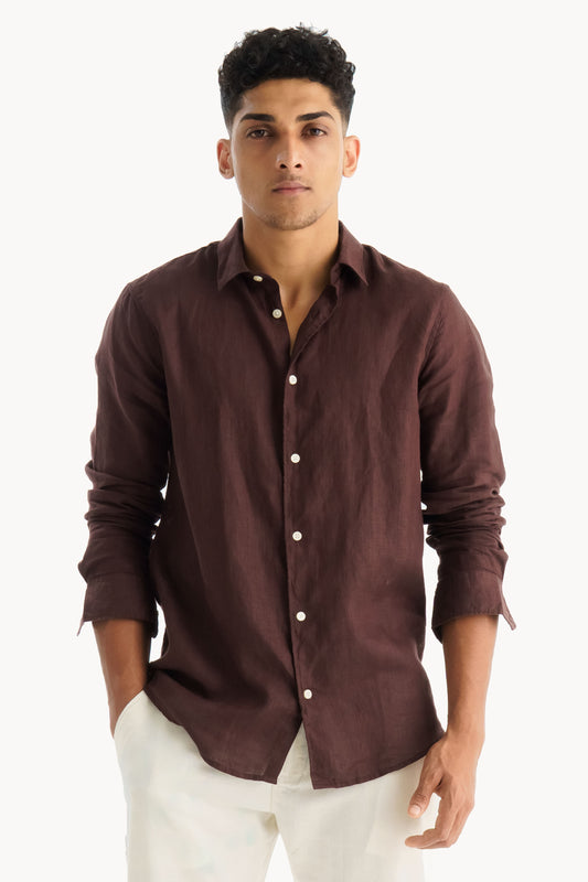 100% Linen Regular Fit Shirt