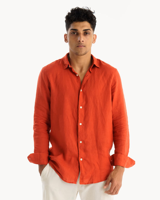 100% Linen Regular Fit Shirt
