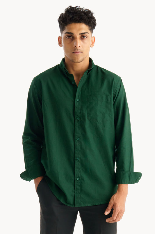 Dark Green Oxford Shirt