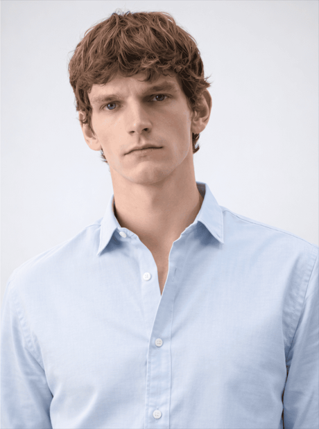 Regular Fit Blue Shirt